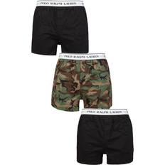 Polo Ralph Lauren Mens Pair Stretch Cotton Slim Fit Boxers Black Camo Black Multi