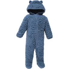 Babies Jumpsuits Hudson Baby Unisex Baby Fleece Sleep and Play Coronet Blue, 9-12 Months