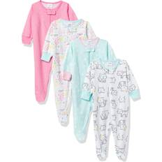 S Jumpsuits Children's Clothing Onesies Brand Baby Girl Sleep n Play Footed Pajamas 4-Pack Sizes Newborn-6/9M