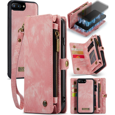 CaseMe Plånboksfodral CaseMe iPhone 7/8 Plus Plånboksfodral Detachable Rosa