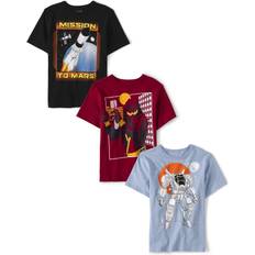 The Children's Place Boys Short Sleeve Graphic T-Shirt 3-Pack - NinjaSpace RobotMars Mission
