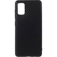 Samsung Galaxy A41 Mobilcovers MAULUND Samsung Galaxy A41 Carbon Fiber Fleksibel Plastik Cover Sort