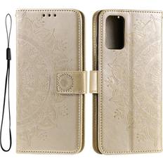 Skalo Samsung A33 5G Mandala Flip Cover Guld