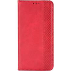 MAULUND Xiaomi Redmi Note 11 Pro 11 Pro plus Vintage Look Leather Wallet Case Red