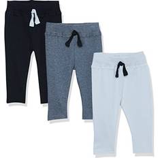 Hudson Baby Unisex Baby Cotton Pants and Leggings Black Gray, 9-12 Months