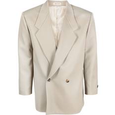 Fear of God Blazers Fear of God double-breasted button blazer men Virgin Wool/Cupro/Polyester Neutrals