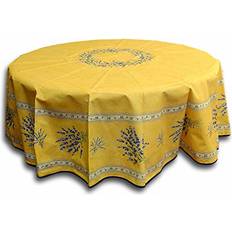 Acrylic Cloths & Tissues Wipeable Spill Cannes Collection Tablecloth Yellow