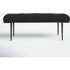 Black Settee Benches Joss & Main Cardea Upholstered Settee Bench