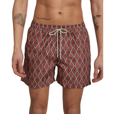 Brown - Men Swimming Trunks Oas Bohemia Swim Shorts brown male Swimwear now available at BSTN in