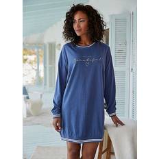 Red - Women Nightgowns Vivance Vivance Dreams Long Sleeve Nightgown