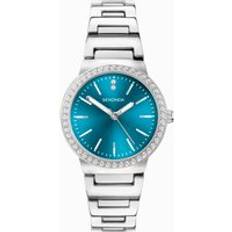 Sekonda Wrist Watches Sekonda Amelia Ladies Silver Case & Alloy Bracelet with Blue 40538