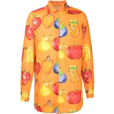 Orange - Unisex Shirts Amir Slama Amir Slama fruit-print button-up shirt unisex Viscose Orange