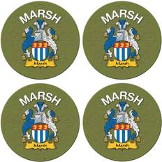 I Luv LTD Round Marsh English Coaster 4pcs