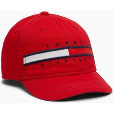 Tommy Hilfiger Caps Children's Clothing Tommy Hilfiger Babies' Flag Stripe Logo Baseball Cap Red 12-18M Apple Red