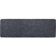 Cotton Entrance Mats JVL Tanami Two tone Barrier Black, Grey cm