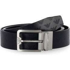 Emporio Armani Accessoarer Emporio Armani Blått Läderbälte Tillverkat I Italien - Blue