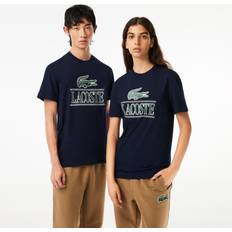 Lacoste Unisex Tops Lacoste Logo T-Shirt Navy Blue