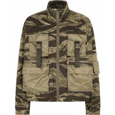 Dolce & Gabbana Green Outerwear Dolce & Gabbana camouflage-pattern BDU jacket men Cotton/Nylon/Polyester Green