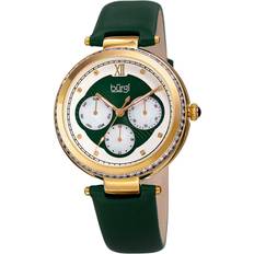 Burgi White Green Leather Ladies