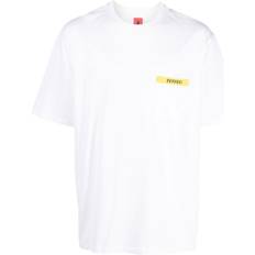 Ferrari T-Shirt mit Logo-Print Herren Baumwolle Weiß