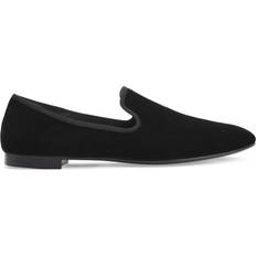 Shoes Giuseppe Zanotti Seymour velvet loafers men Velvet/Leather/Fabric Black