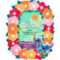 Interior Details Silver Buffalo Lilo Stitch Hibiscus Resin Photo Frame