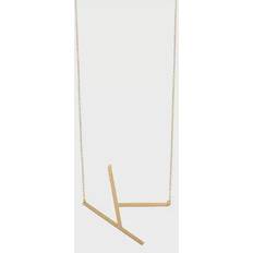 Italian Gold 14K Gold Initial Necklace, Women's, 18" Yellow