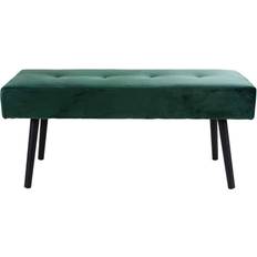 Métal Banquettes House Nordic Banc En Velours L100 cm Vert Banquette