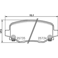 Pièces de Vélo Brembo Jeu de Plaquettes de Frein Kit Jeep: Cherokee V