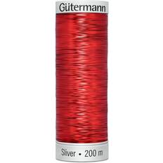 Grey Sewing Thread Gutermann Red Metallic Sliver Embroidery Thread 200m 8014