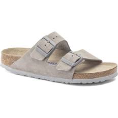 Birkenstock Arizona Soft Footbed Suede Stone Coin