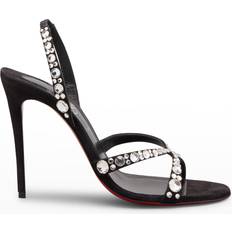 Christian Louboutin Sandaletten Christian Louboutin Verzierte Slingback-Sandalen Emilie Schwarz