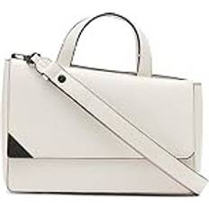 White Messenger Bags Calvin Klein Basalt Waxed Satchel Bag