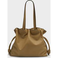 Linen Bags Loewe Flamenco Large Napa Tote Bag CLAY GREEN