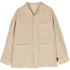 Beige Shirts Aspesi Aspesi Kids button-fastening linen shirt kids Linen/Flax yrs Neutrals