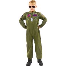 Amscan Childs Top Gun Maverick Pilot Jumpsuit