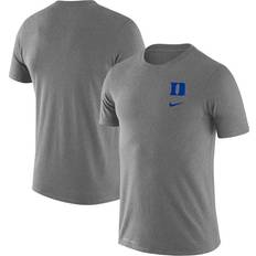 Clothing Nike Men's Heathered Gray Blue Devils Logo Stack Legend Performance T-Shirt