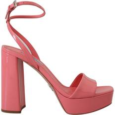 Prada Pumps Prada Pink Patent Sandals Ankle Strap Heels Sandal EU41/US10.5