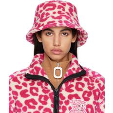 Leopard - Men Accessories Moncler Genius Moncler JW Anderson Pink Teddy Bucket Hat 500 Pink Leopard