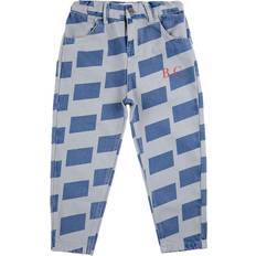 Bobo Choses Checkerboard Denim Pants - Blue