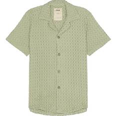 Abbigliamento Oas Dusty Green Cuba Waffle Shirt - Green