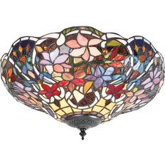 Bronze Ceiling Flush Lights NETLIGHTING Sullivan 2 Ceiling Flush Light