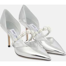 Jimmy Choo Laced Heels & Pumps Jimmy Choo Aurelie patent leather pumps silver