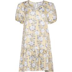 Gule Kjoler Noella Fenya Dress Jacquard Yellow Jacquard