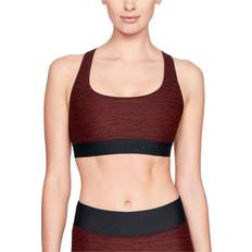 Under Armour BH:ar Under Armour Crossback Jacquard Sports Bra - Red Pattern