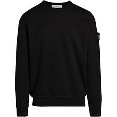 Stone Island Men Tops Stone Island Garment Dyed Crewneck Sweatshirt - Black