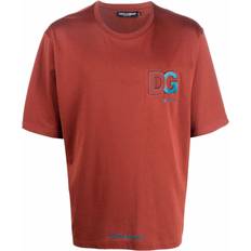 Men - Polyurethane T-shirts Dolce & Gabbana logo-embossed T-shirt men Cotton/Polyurethane Red