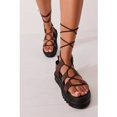 Dr. Martens Nartilla Flatform Sandals - Dark Brown