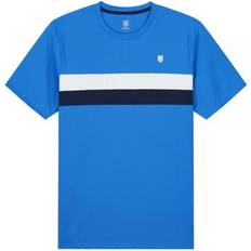 K Swiss Core Team Stripe Crew Camiseta De Manga Corta Hombres - Azul