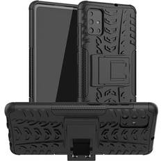 MTP Products Anti-Slip Samsung Galaxy A51 Hybrid Cover med Stand Sort
